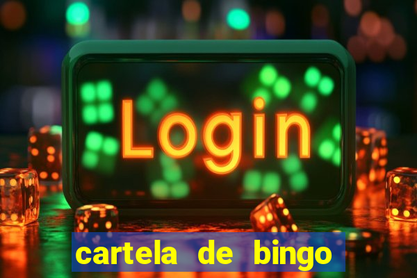 cartela de bingo cha de bebe